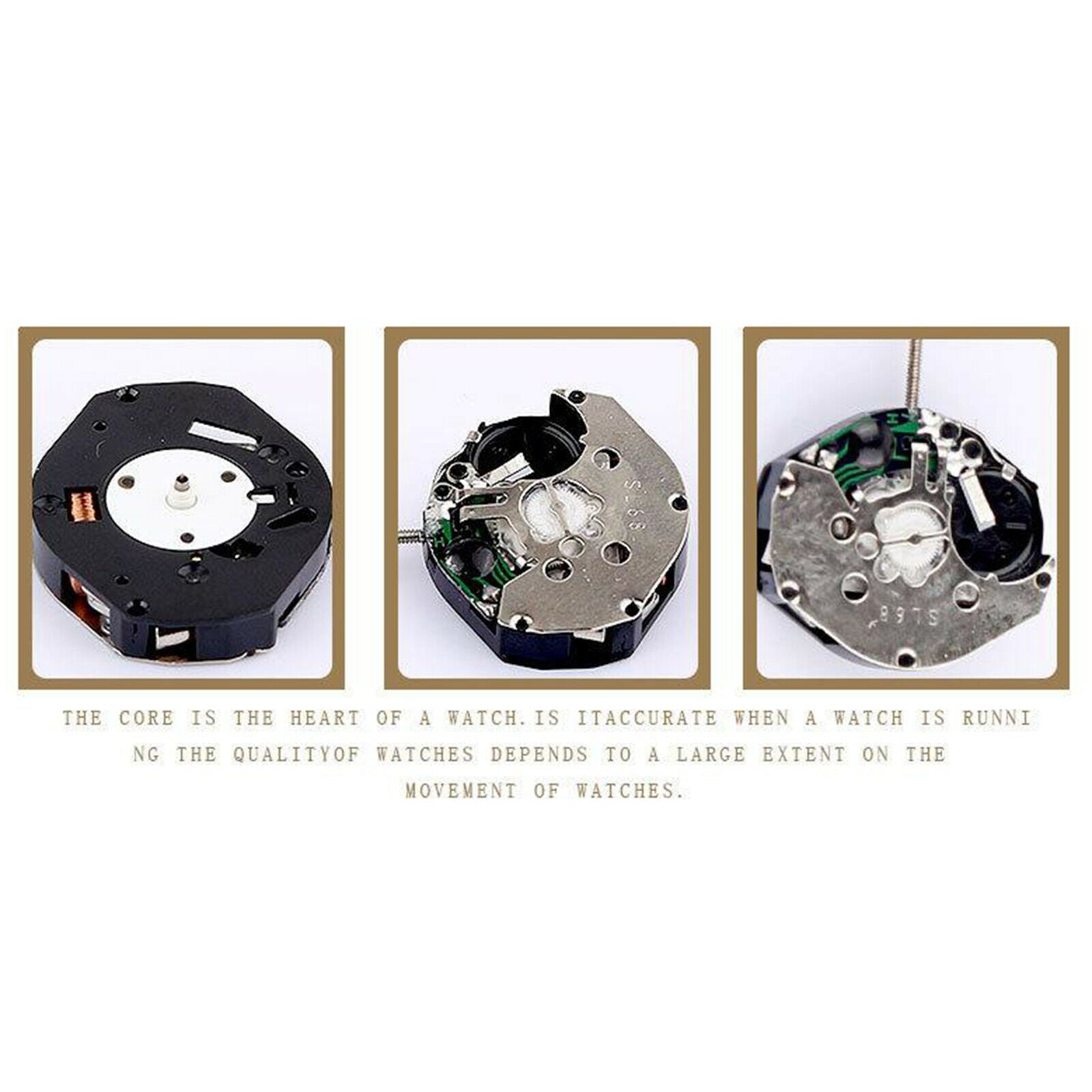 3x Premium Quartz Watch Movement Watchmaker SL68 Battery Repair Movements