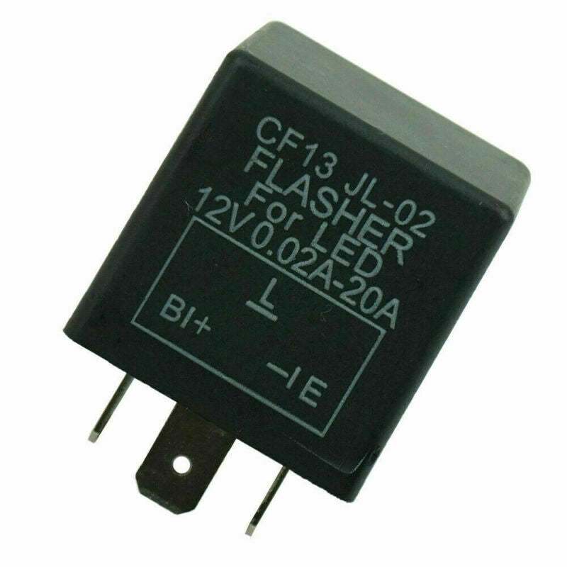 3-Pin Car Flasher Relay Fix Light LED Lamp Turn Signal Hyper Flash CF13 JL-02 US
