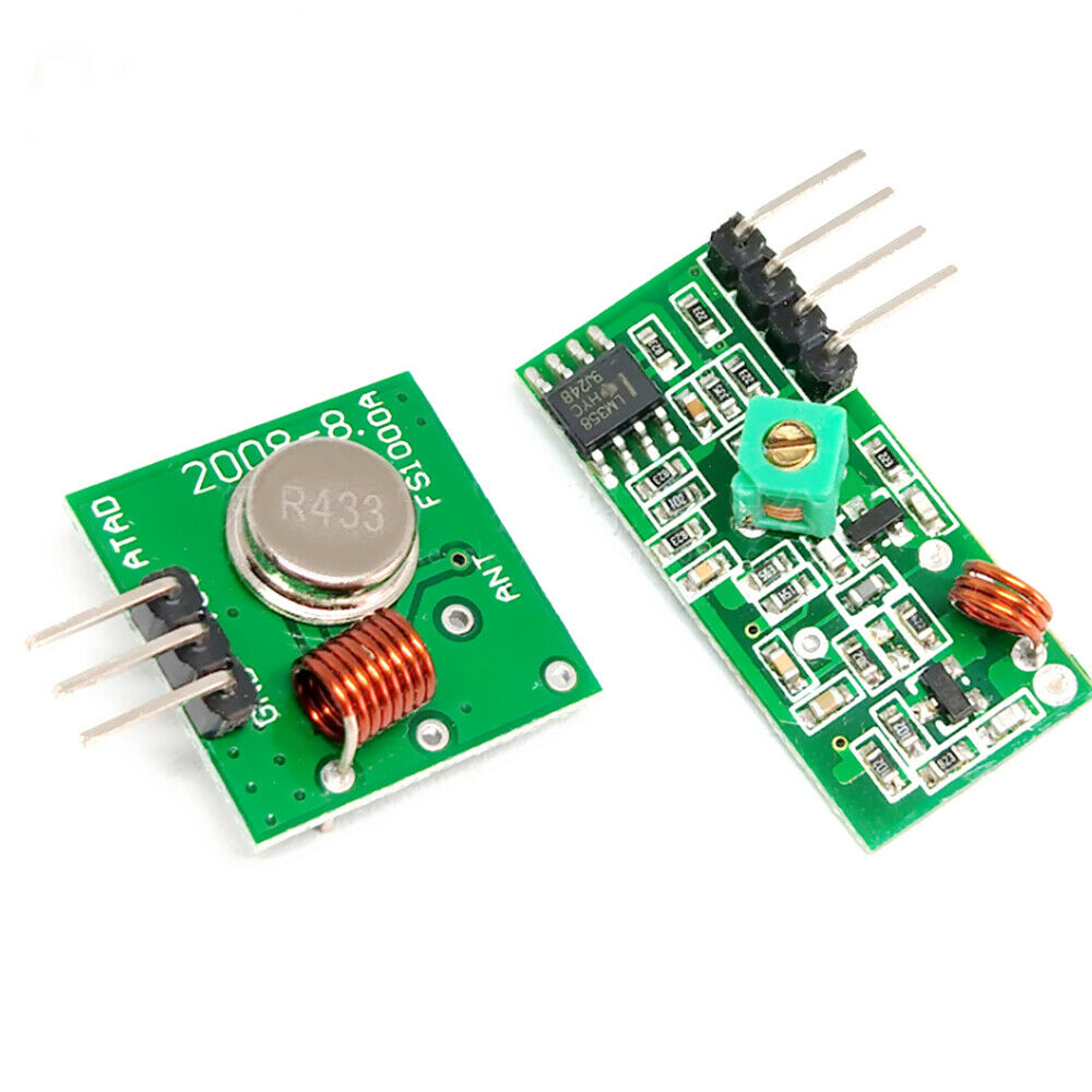 DC5V 433Mhz RF Wireless Transmitter Module Receiver Kit For Arduino Raspberry Pi