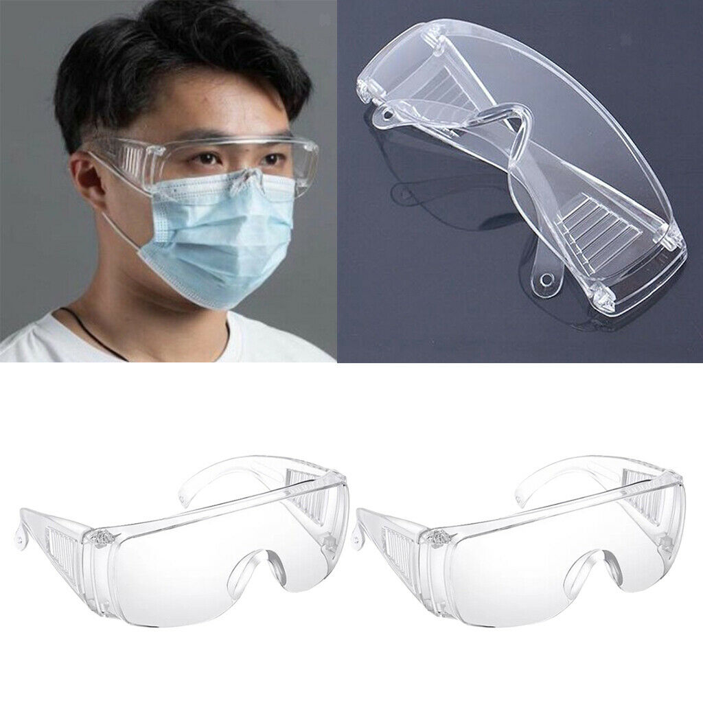 Set of 2 Ligthweight Safety Goggles Windproof Shockproof Driving Eyewear