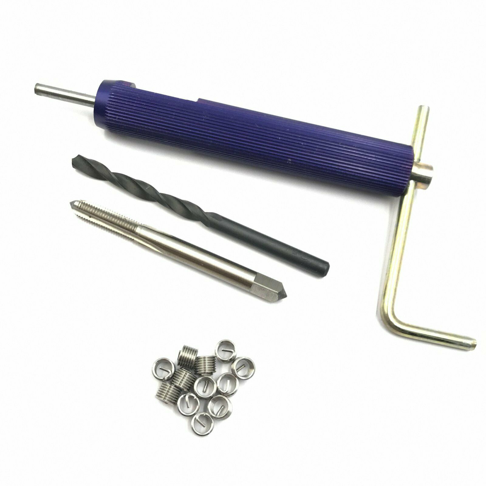 M18x1.5 Tap and Drill bit Helicoil Insert Insertion tool Thread Repair Kit