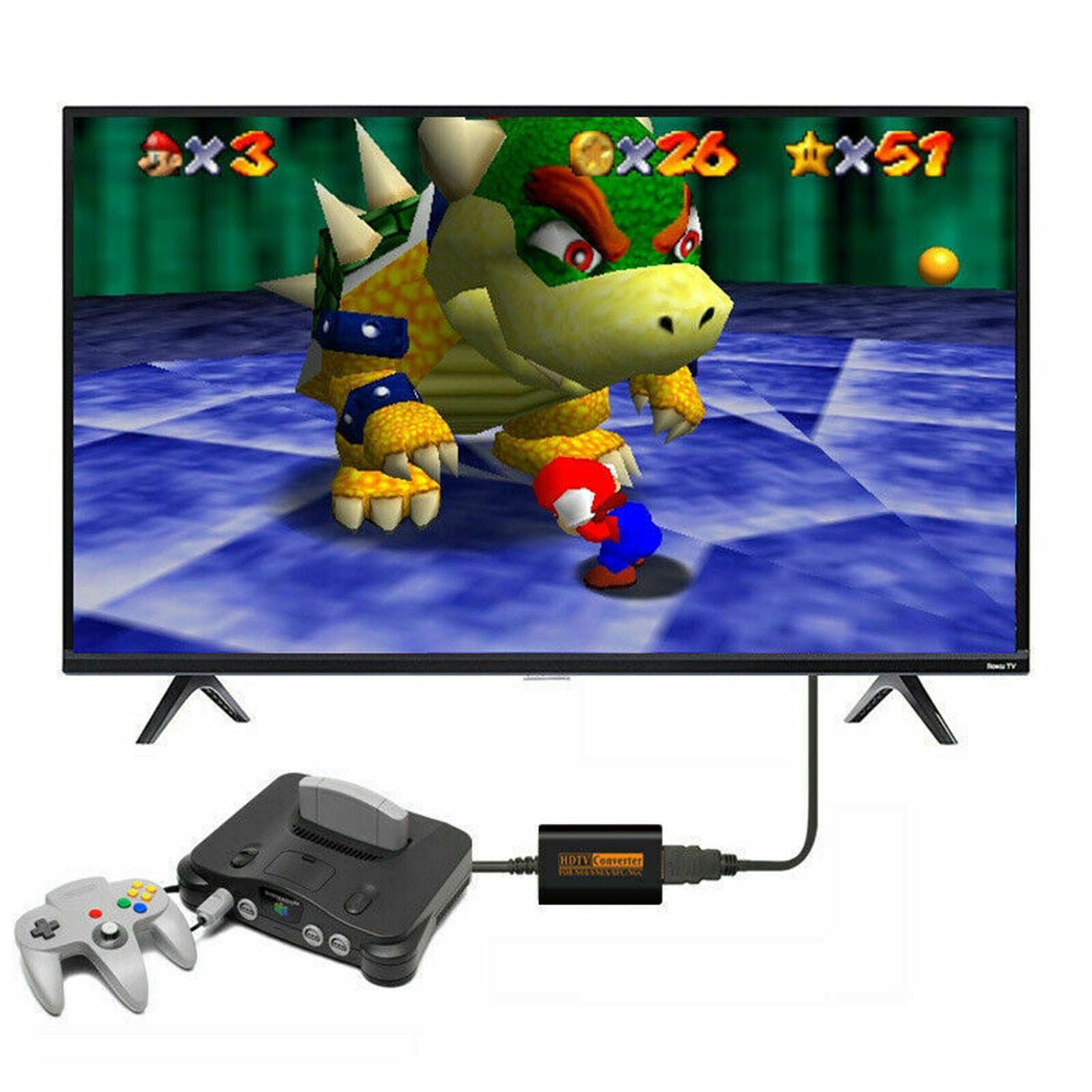 Converter 720P HDMI Adapter HD Cable For NS 64/SNES/NGC/SFC Gamecube Console
