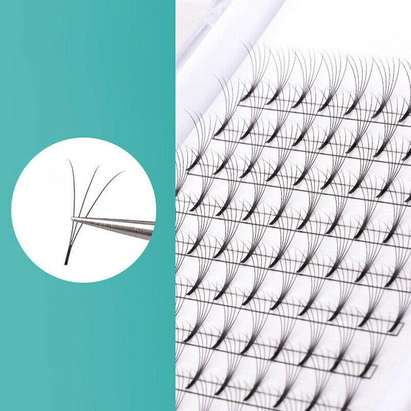 Lashes Premade Wide Fans Short Stem Russian Volume Professional Eyelash MinkBDA