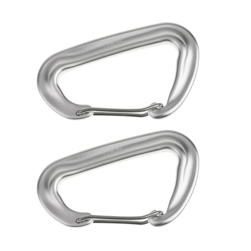 2x outdoor camping wire gate lock spring snap lock snap hook