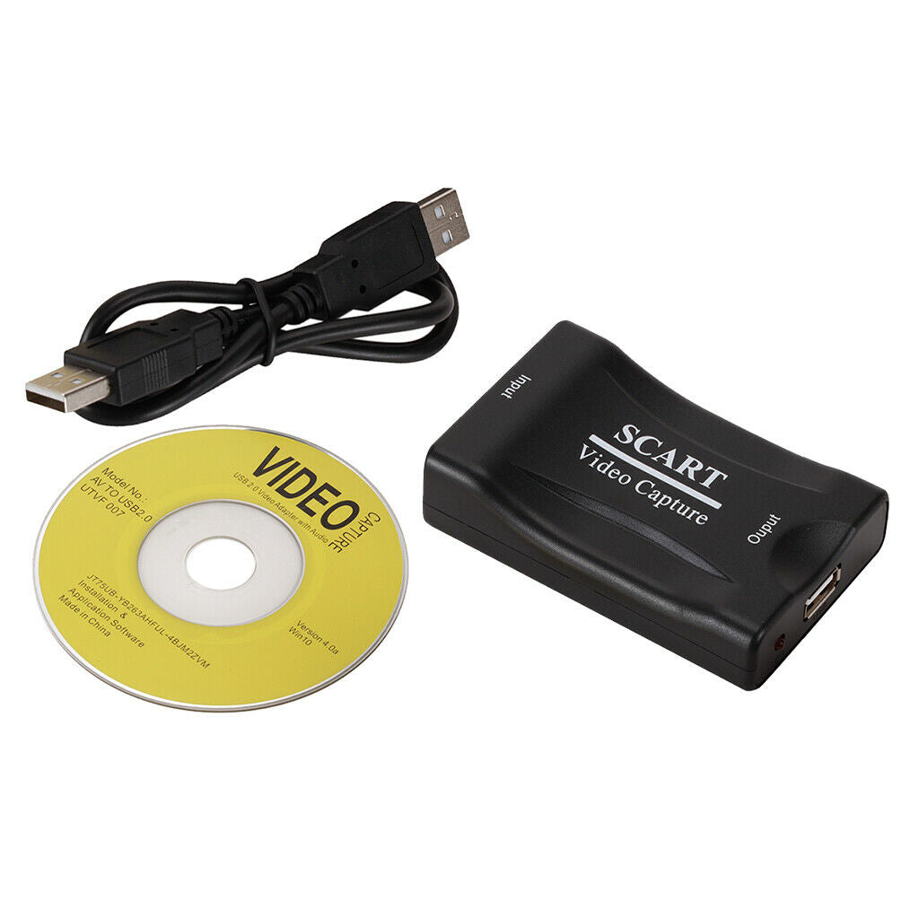 Professional SCART To USB2.0 Video Audio Converter Adapter Grabber for DVD HDTV
