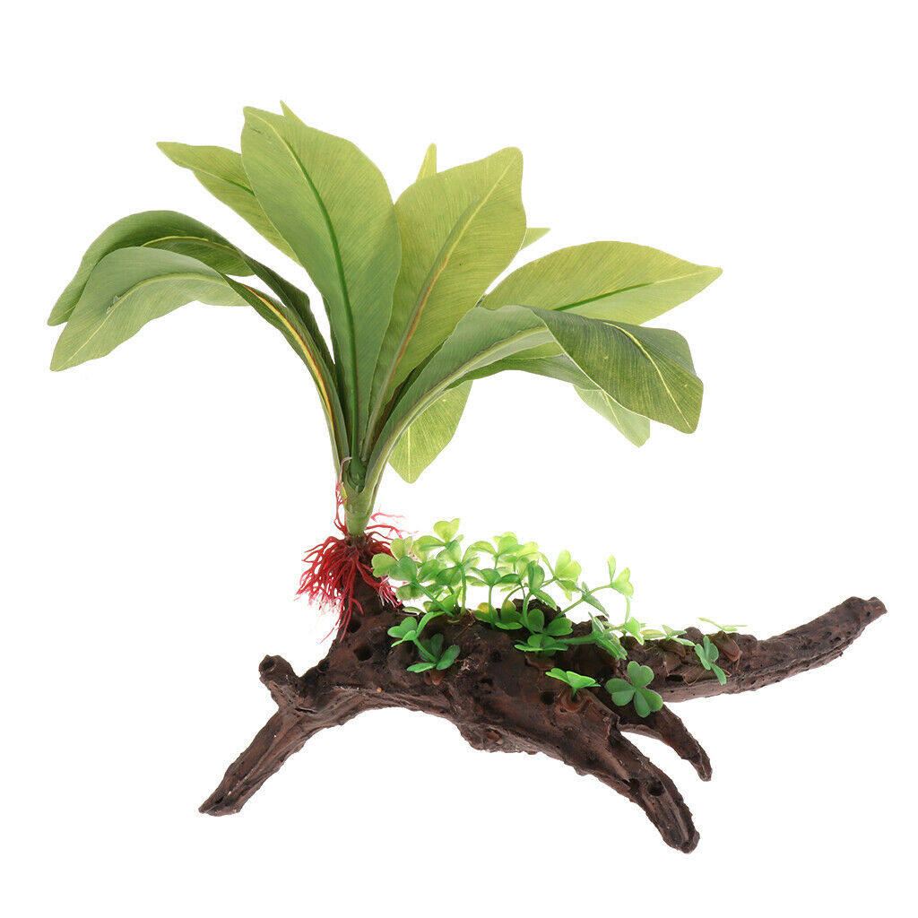 Aquarium Reptile Terrarium Plant Landscaping Decoration Sprout roots QL2127