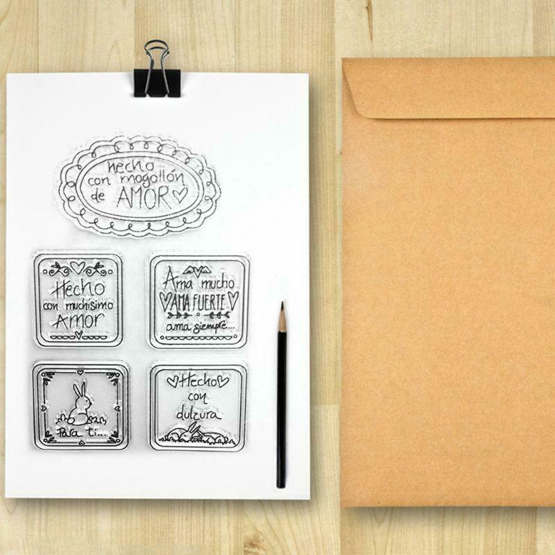 Rabbit Silicone Clear Seal Stamp DIY Scrapbooking Embossing Photo Album Decor