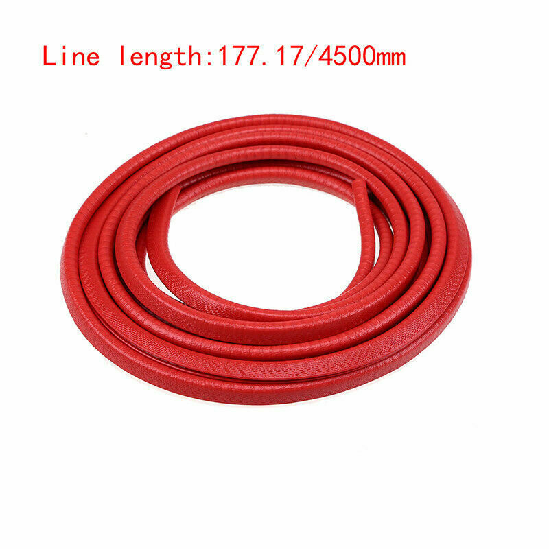 Red 4.5M/15FT CAR Door Guard Body Bumper Protect Trim Protective Seal Rubber