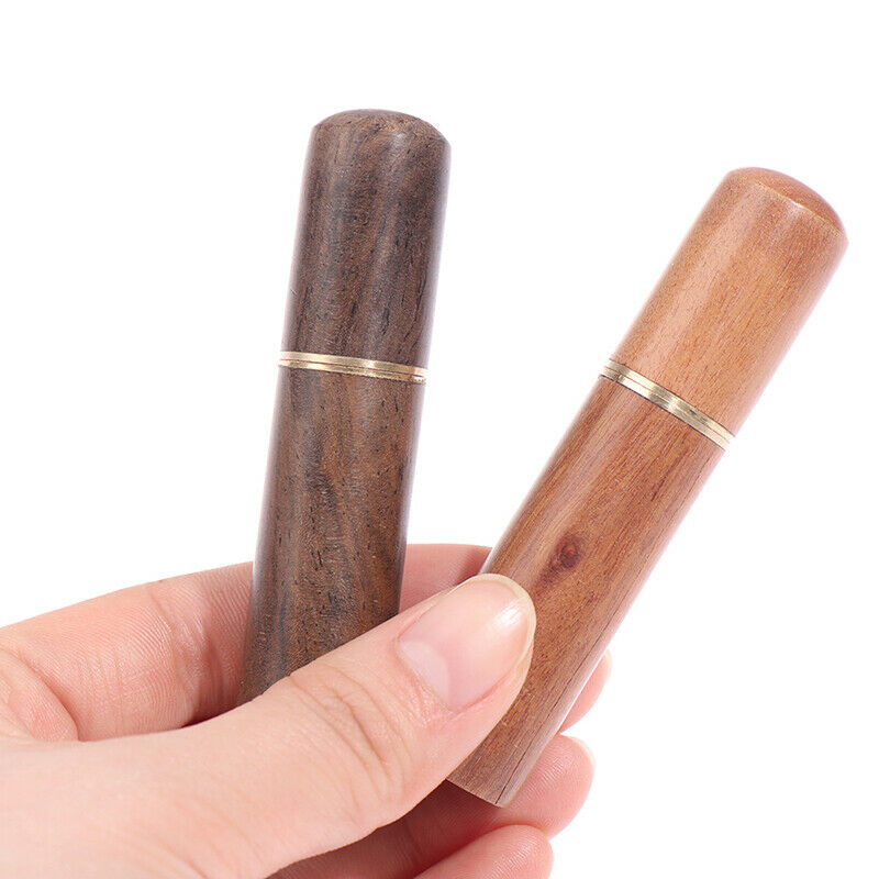 2Pcs Portable Toothpick Bucket Wood Toothpick Holder Bucket Mini Box Needle  SJ