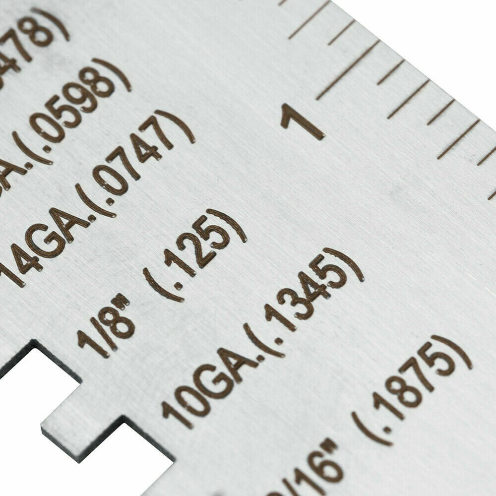 Thickness Sheet Metal Gauge Gage Measuring Tool Wire Gauge Stainless Steel
