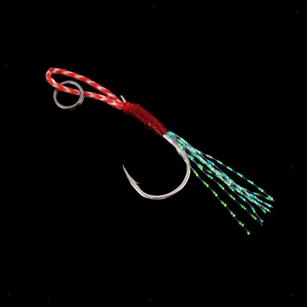 1pc Assist Fishing Hooks Stainless Steel Jigging Fishing Hooks 15#