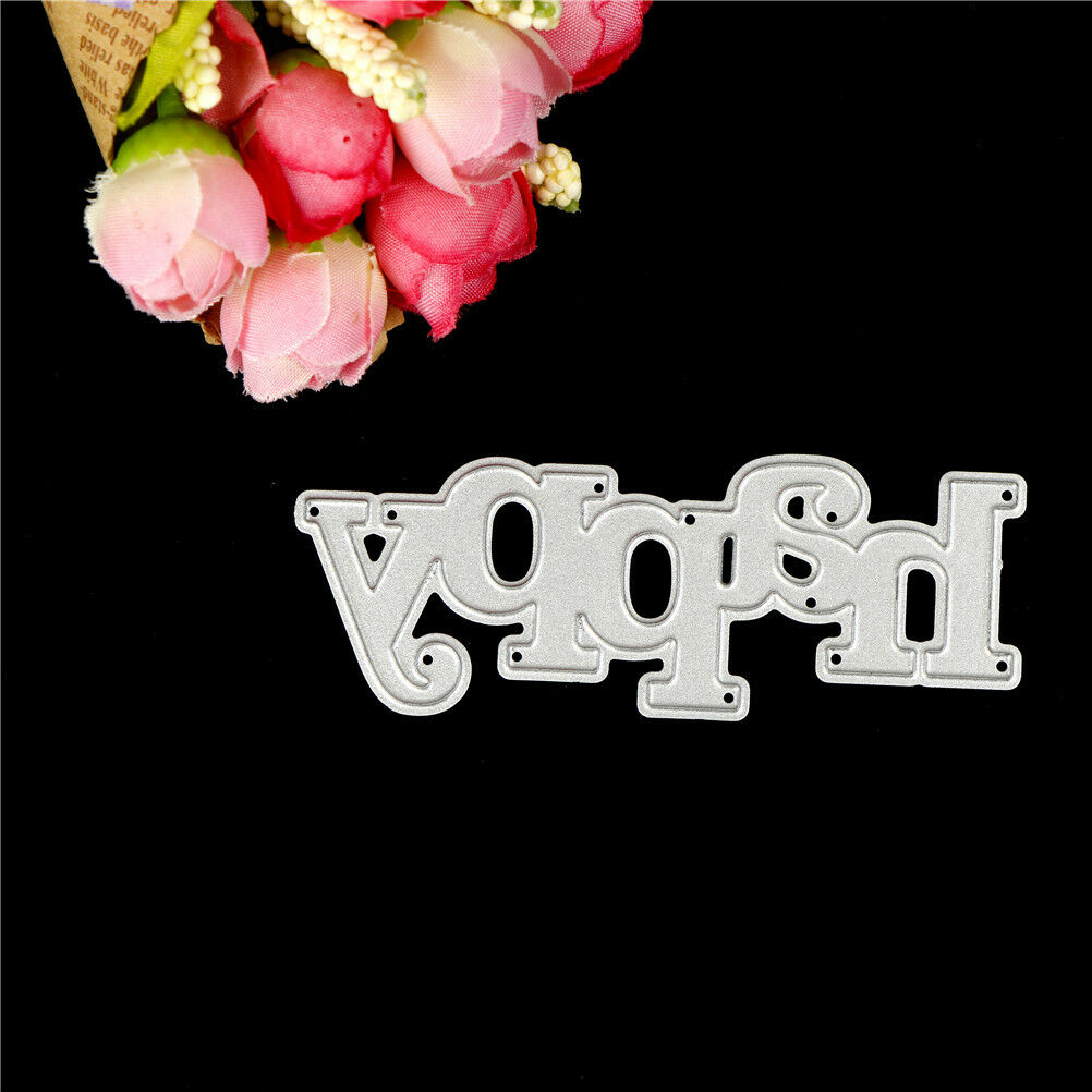 Greeting Words happy Metal Cutting Dies For DIY Scrapbooking Card Craft Dec Rf