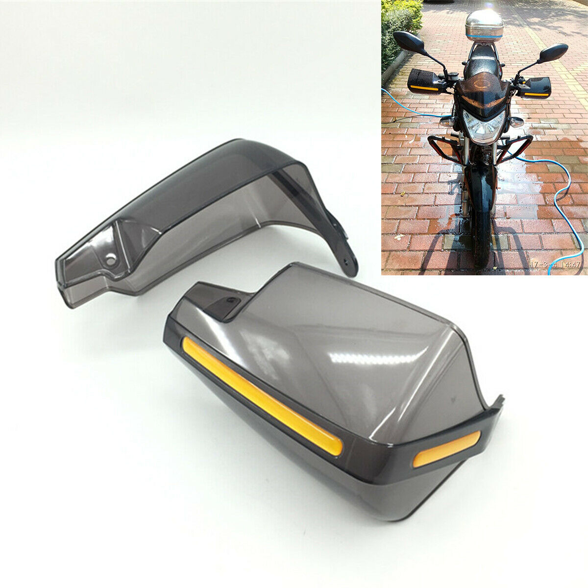7/8" Handlebar Hand/Brush Guard fitting plastic Motorcycle Bicycle Accessories