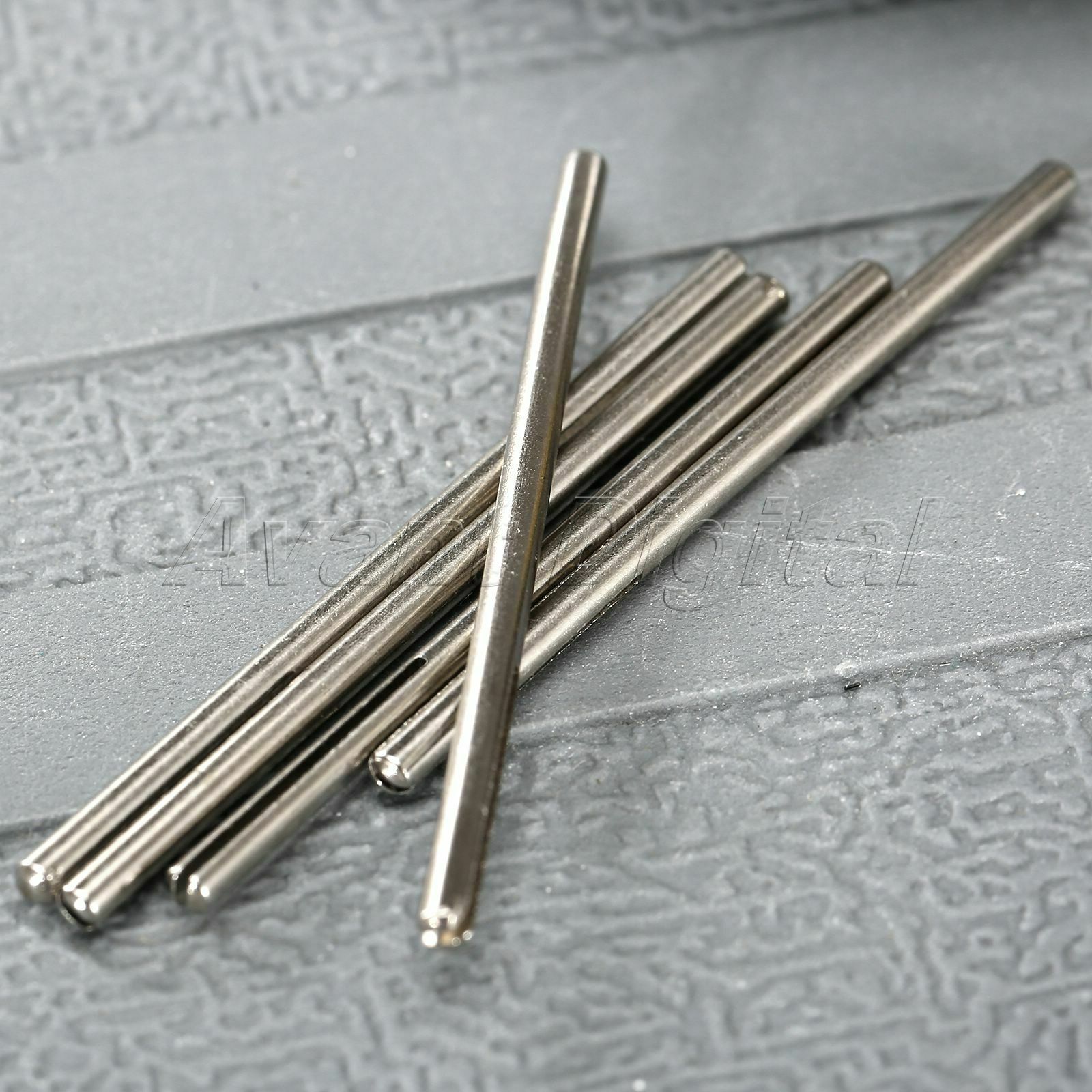 10pcs Sandpaper Straight Split Mandrels 2.35mm Shank Clip Handle Rotary Tool
