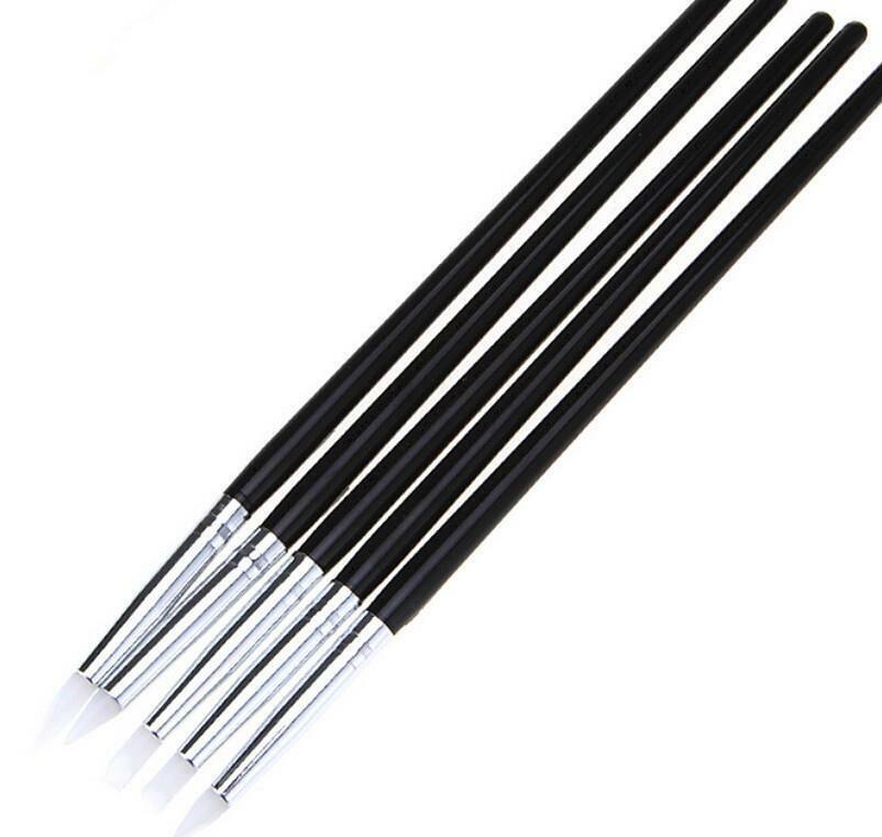 5pcs Silicone Rubber Shapers Polymer Clay Sculpting Modelling Fimo Tools .l8