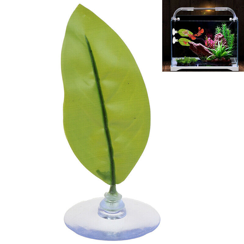 1PC Fish Tank Aquarium Leaf Fish Rest Spawning Plant Betta Fish Play J Lt