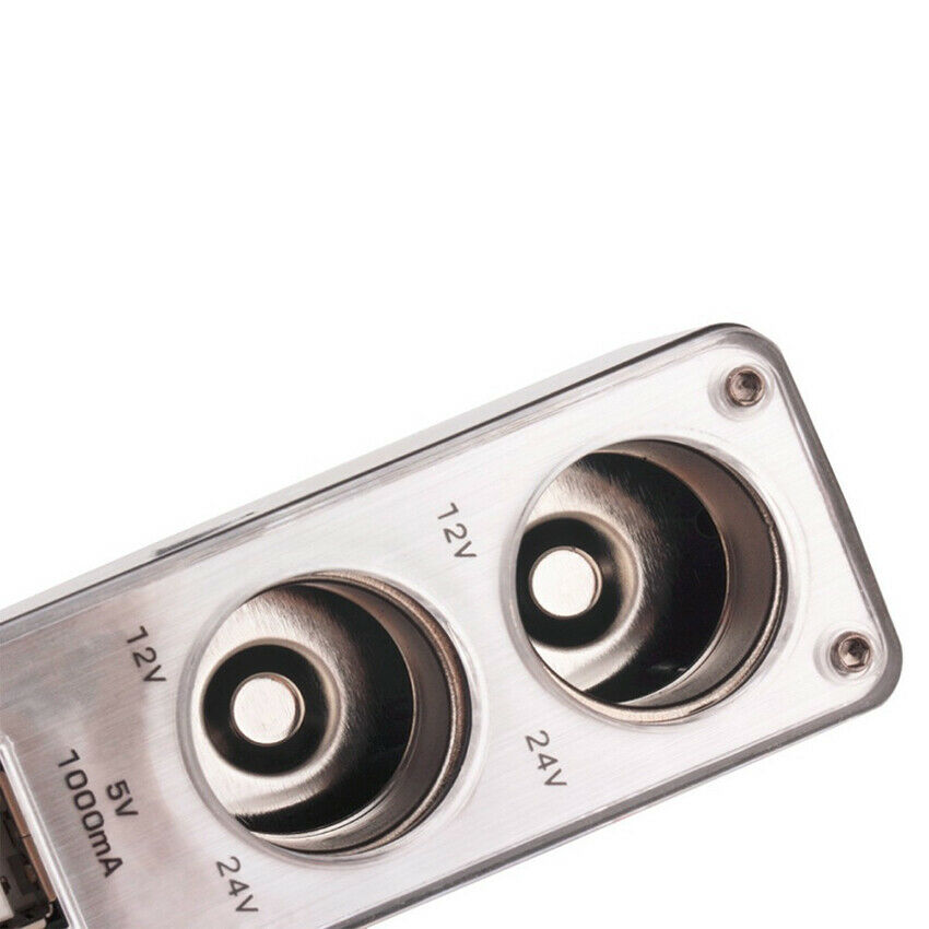 12V Car  Lighter Socket Splitter Dual USB Charger Power Outlet