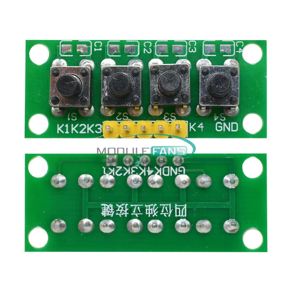 DIY 5Pin 1x4 4 Keys Button Keypad Keyboard Breadboard Module for Arduino