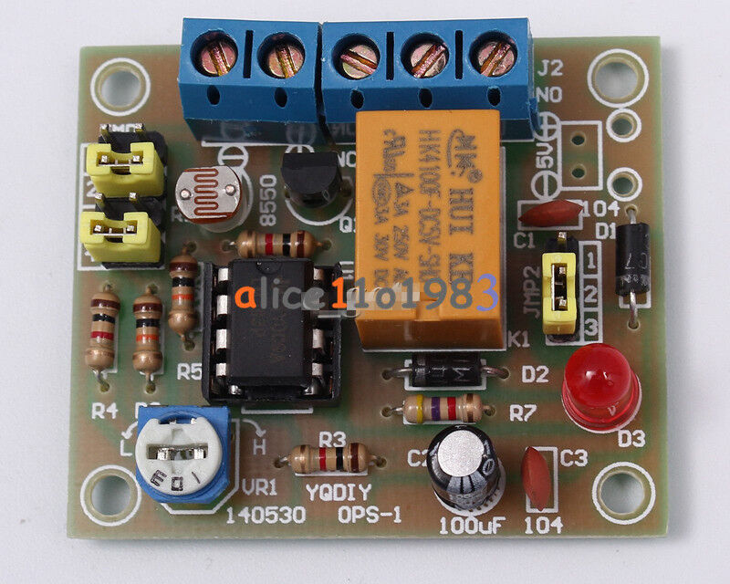 Light-Operated Switch Kit DIY Kit With 5V Relay LM393 Electronic Funny DIY New