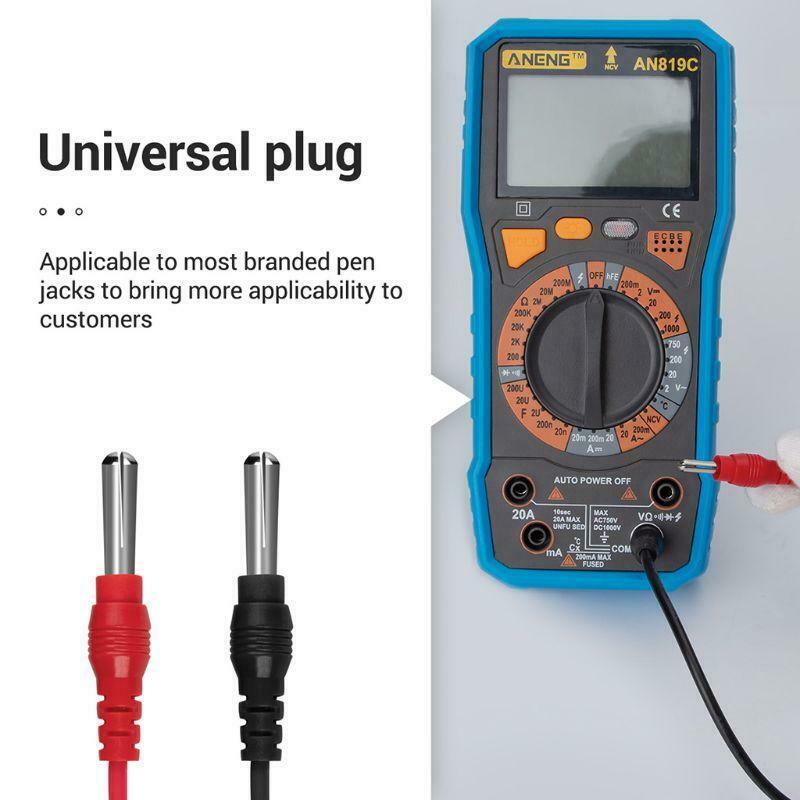 16pcs Universal Multimeter Probe 93cm Needle Tip Test Leads Alligator Clip Kit