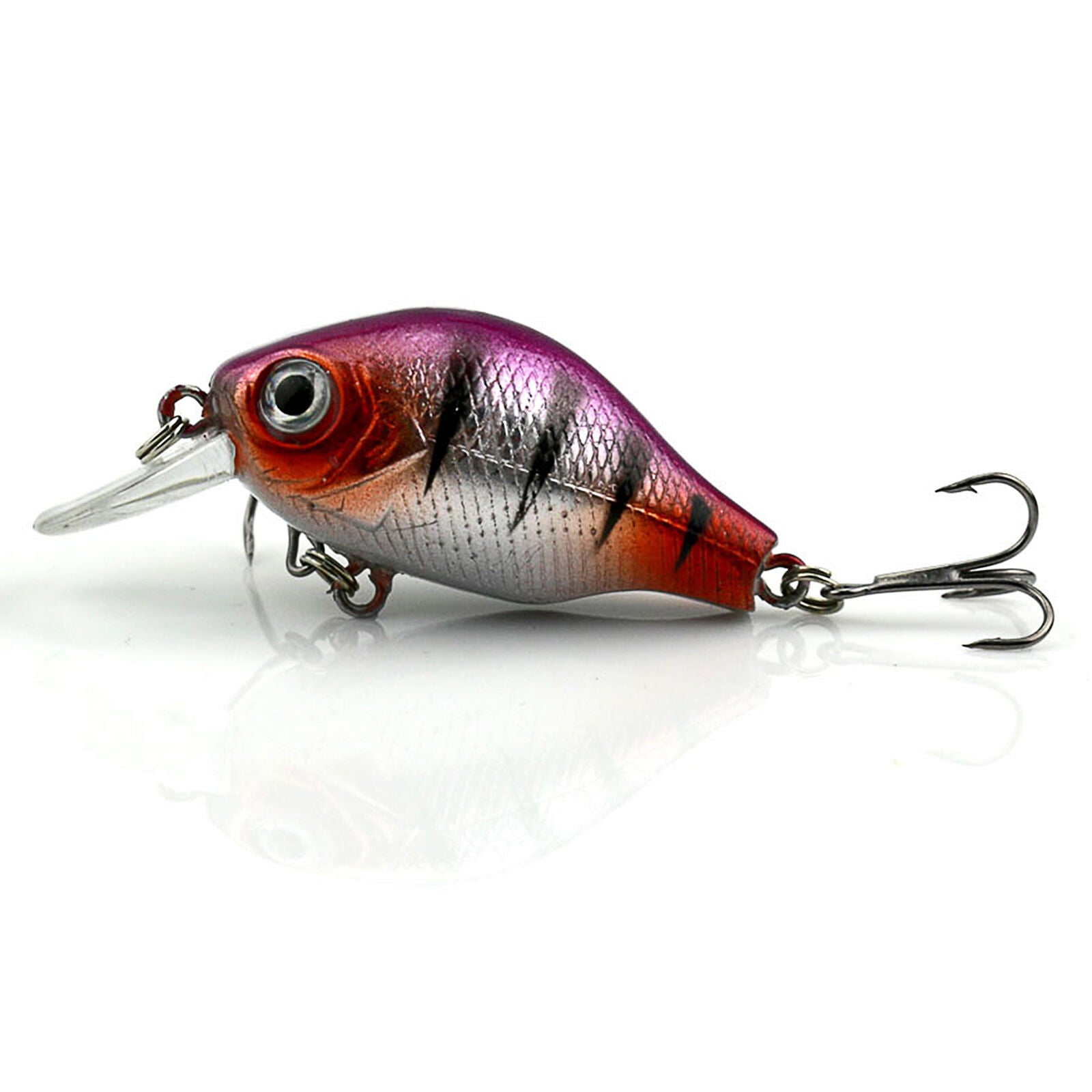 Popular 5pcs Plastic Fishing Lures Bass CrankBait Crank Bait Tackle 5.5cm/8g Set