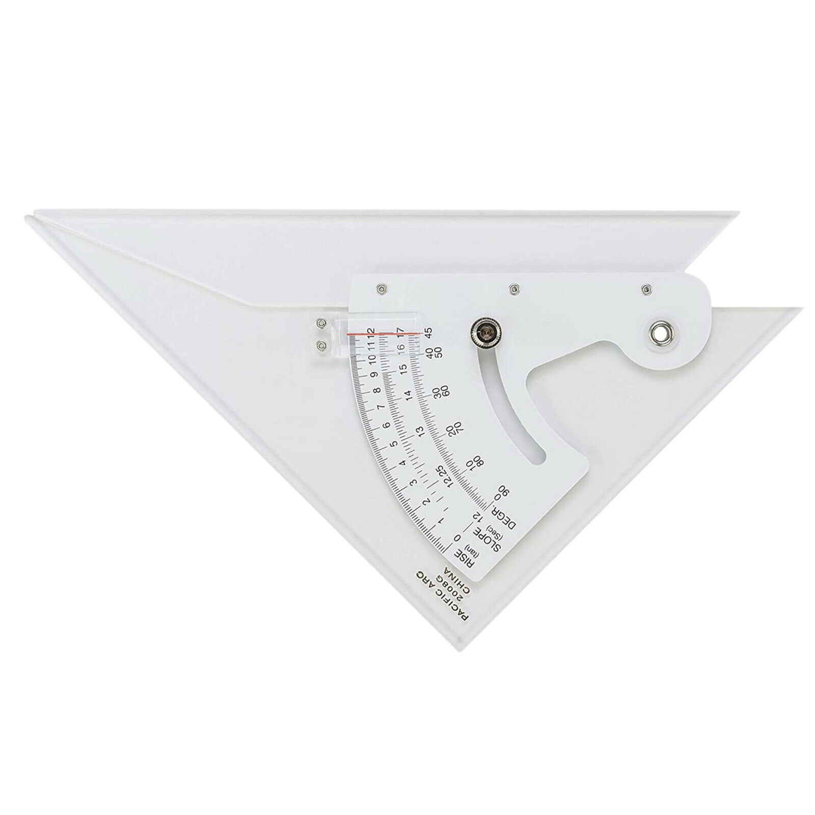 Drafting Triangle Ruler Adjustable Scale Architect Engineer Plain Edge