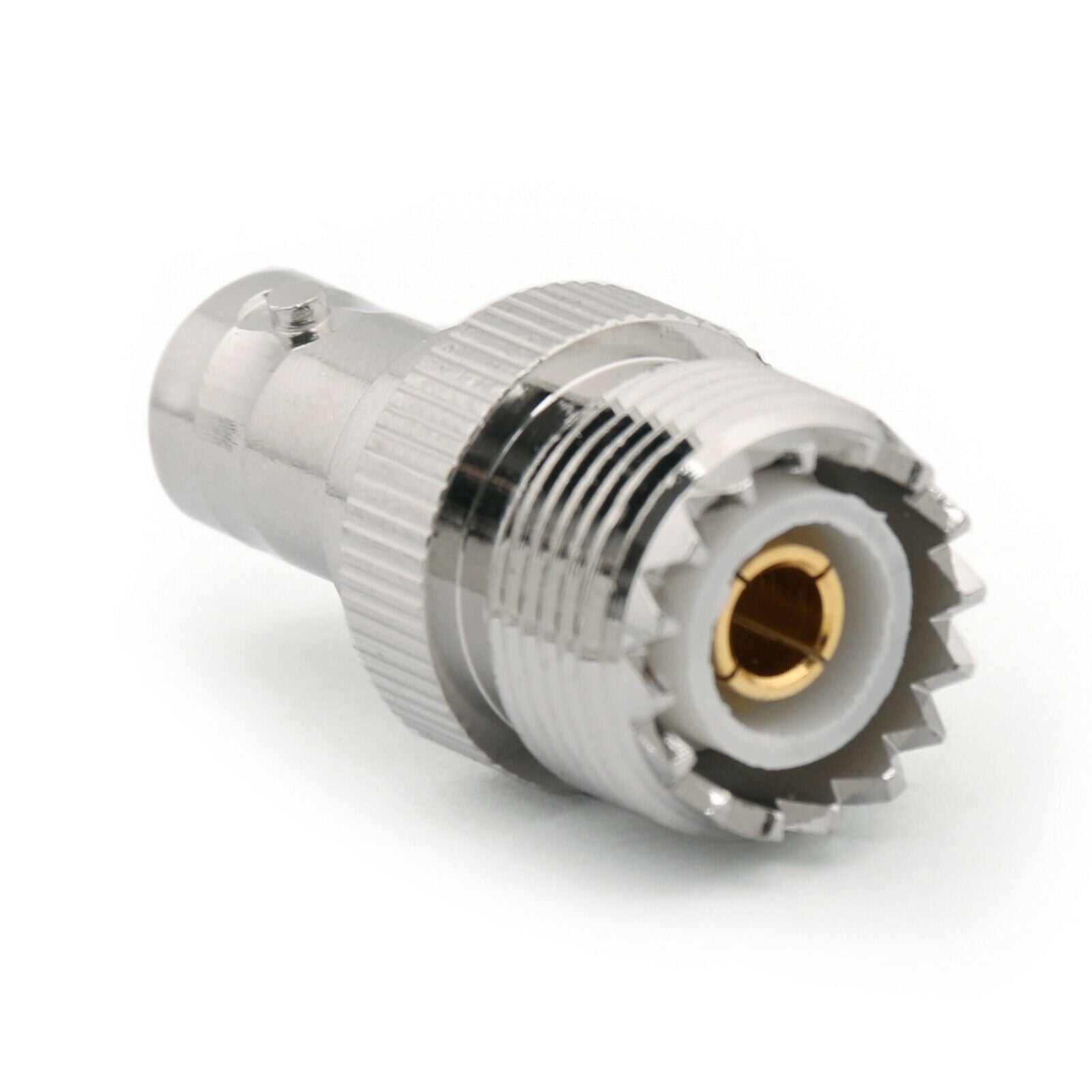10Pcs UHF Female PL259 Jack to BNC Female Jack Straight RF Connector Adapter CA