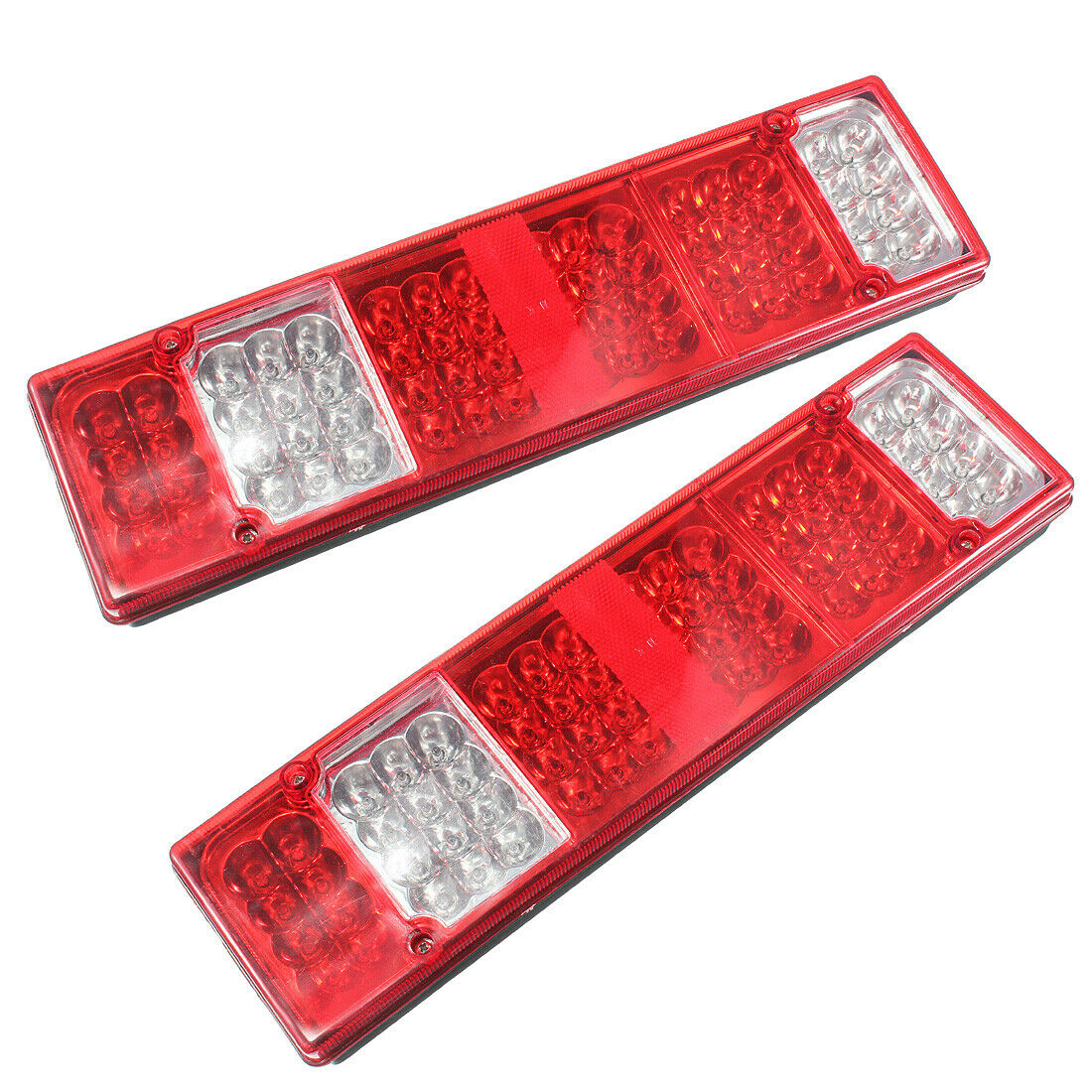 2X 12V LED Rear Tail Stop Brake Indicator Light 5 Function Trailer Truck
