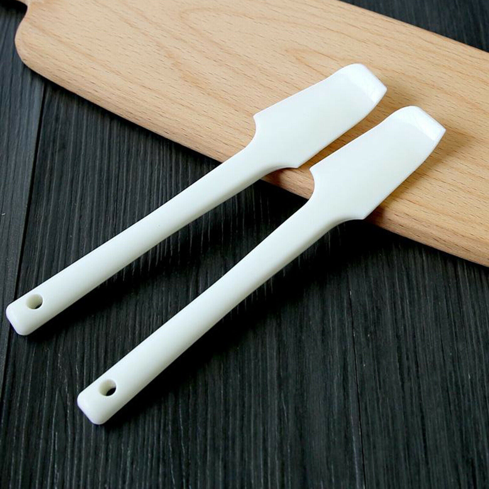 2Pcs Silicone Spatulas Cake Scraper Mixing Utensil Mixing Baking Tools