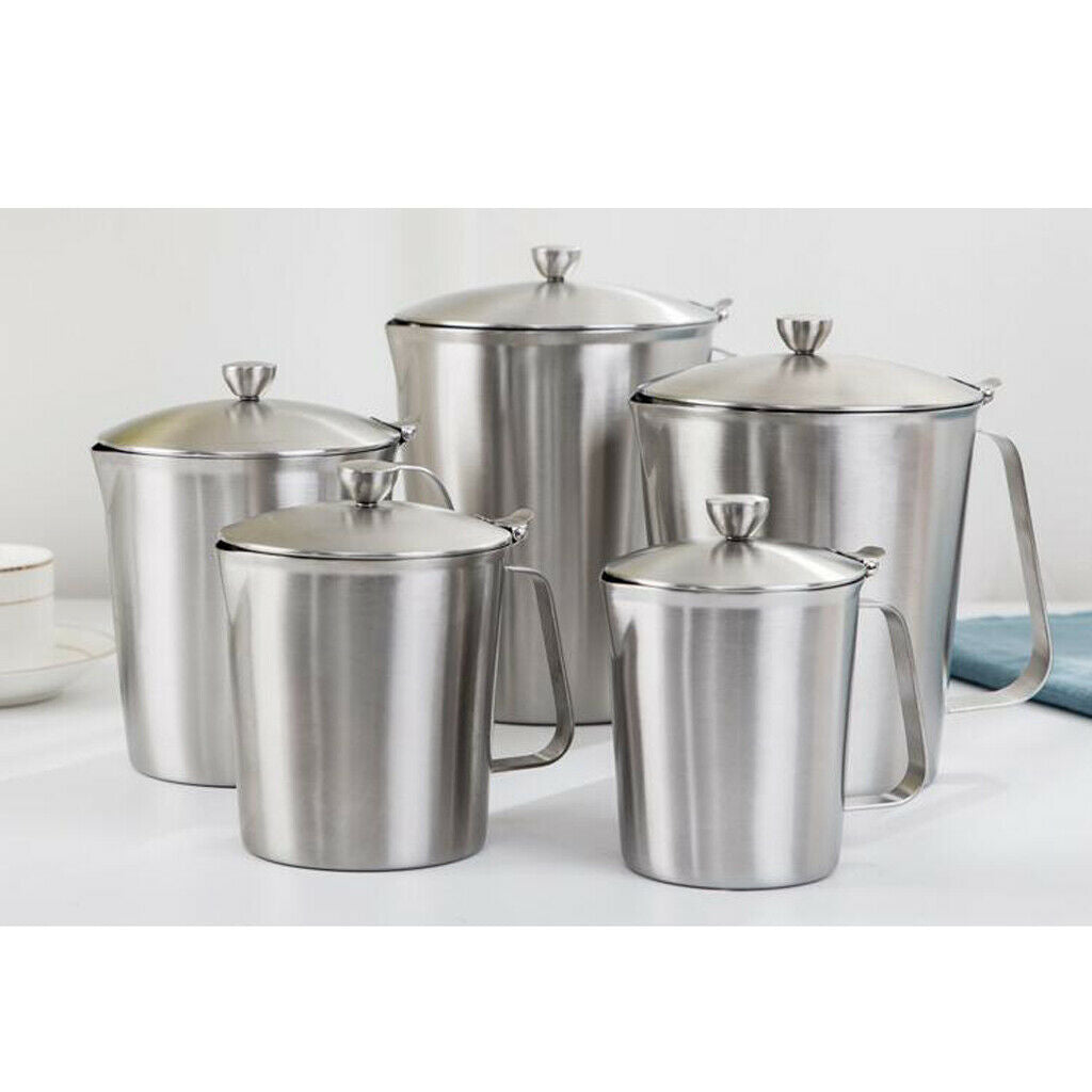 Stainless Steel Creative Coffee Tea Mug Cup with Lid and Graduation 500ml