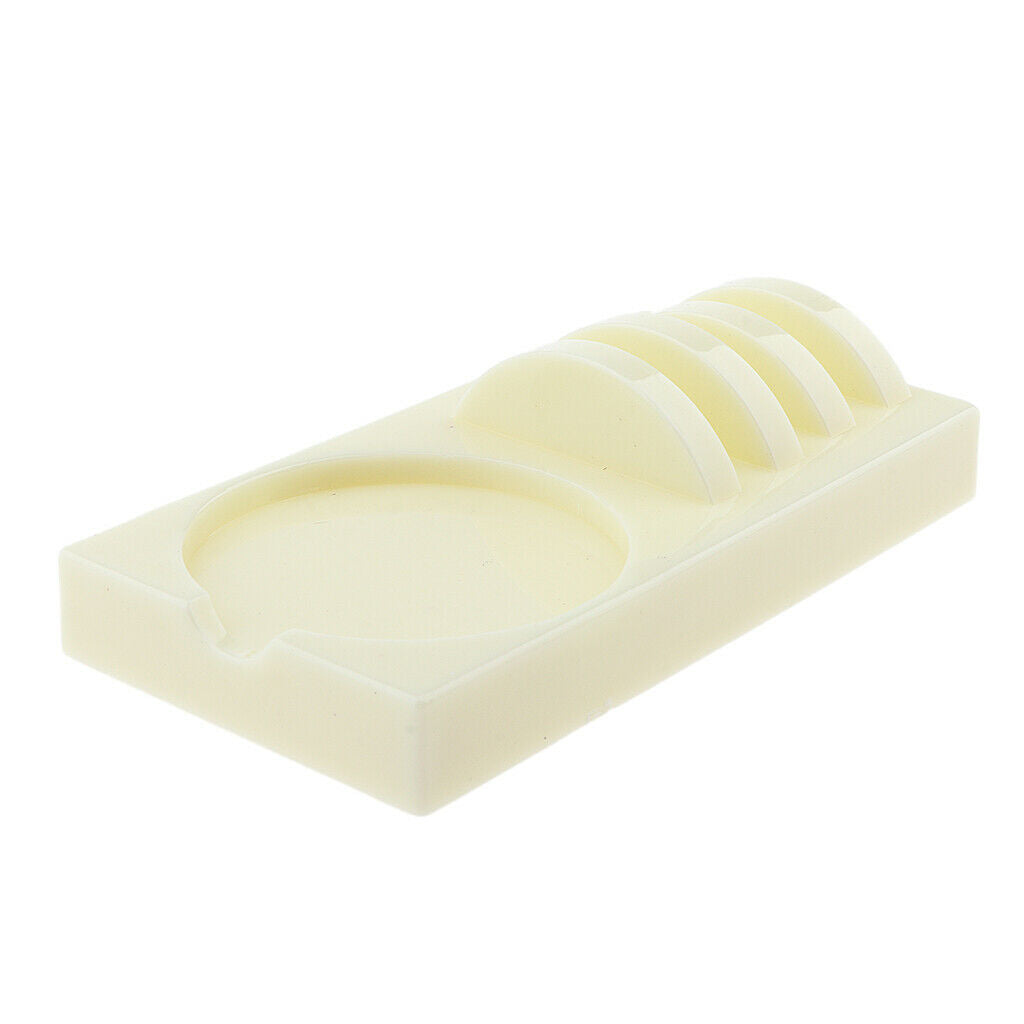 2 in 1 False Eyelashes Extensions Holder Pad with Eye Lashes Glue Tray Beige