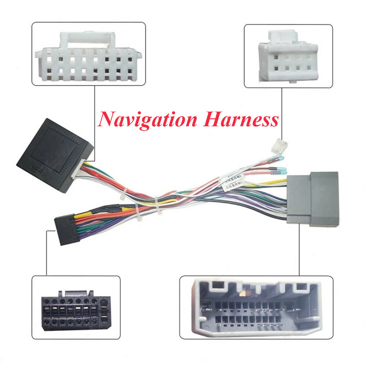 Aftermarket Stereo Installation 16 PIN Android Wiring Harness Connector For Jeep
