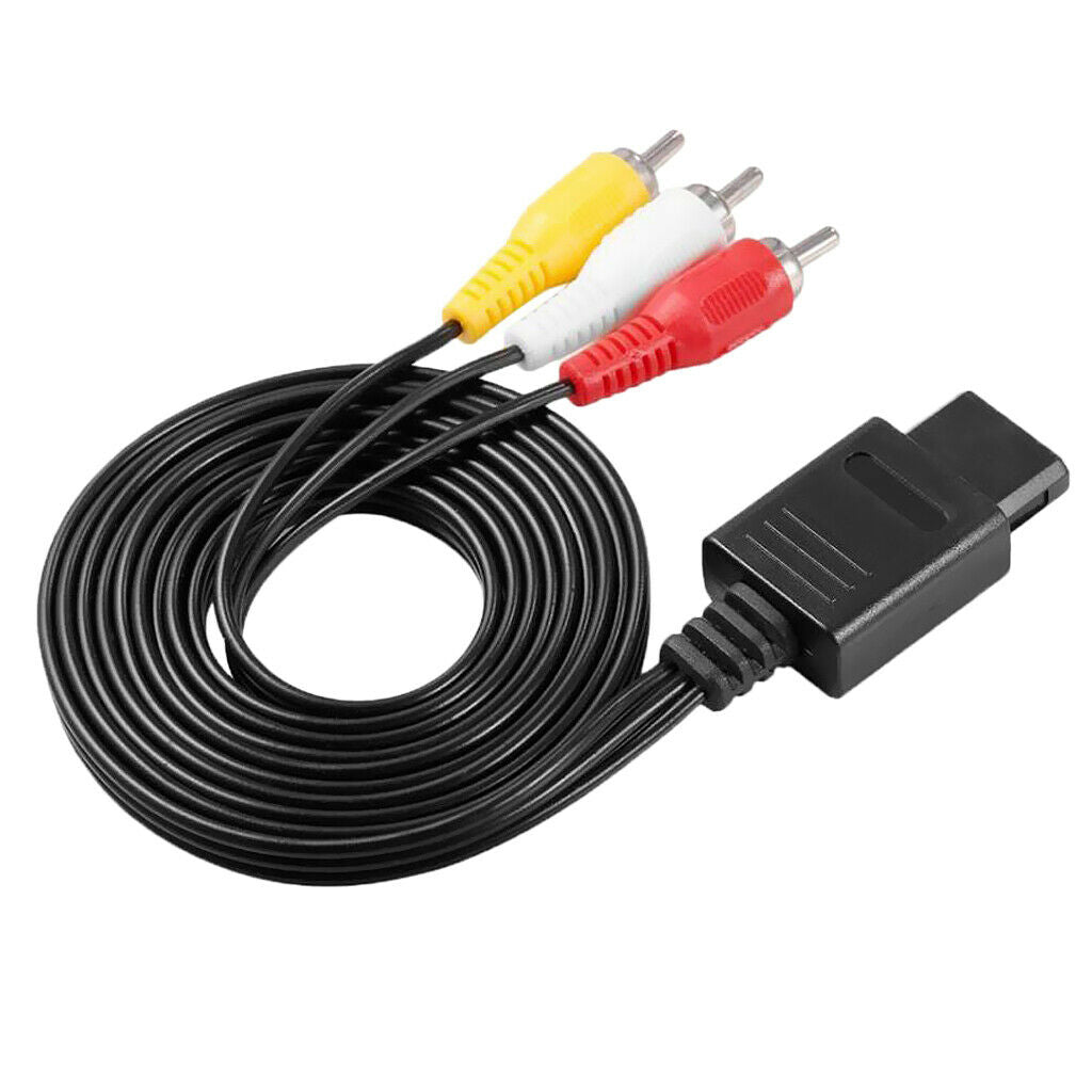 1.8m Audio Video AV Cable Composite RCA Video Cord For   N64