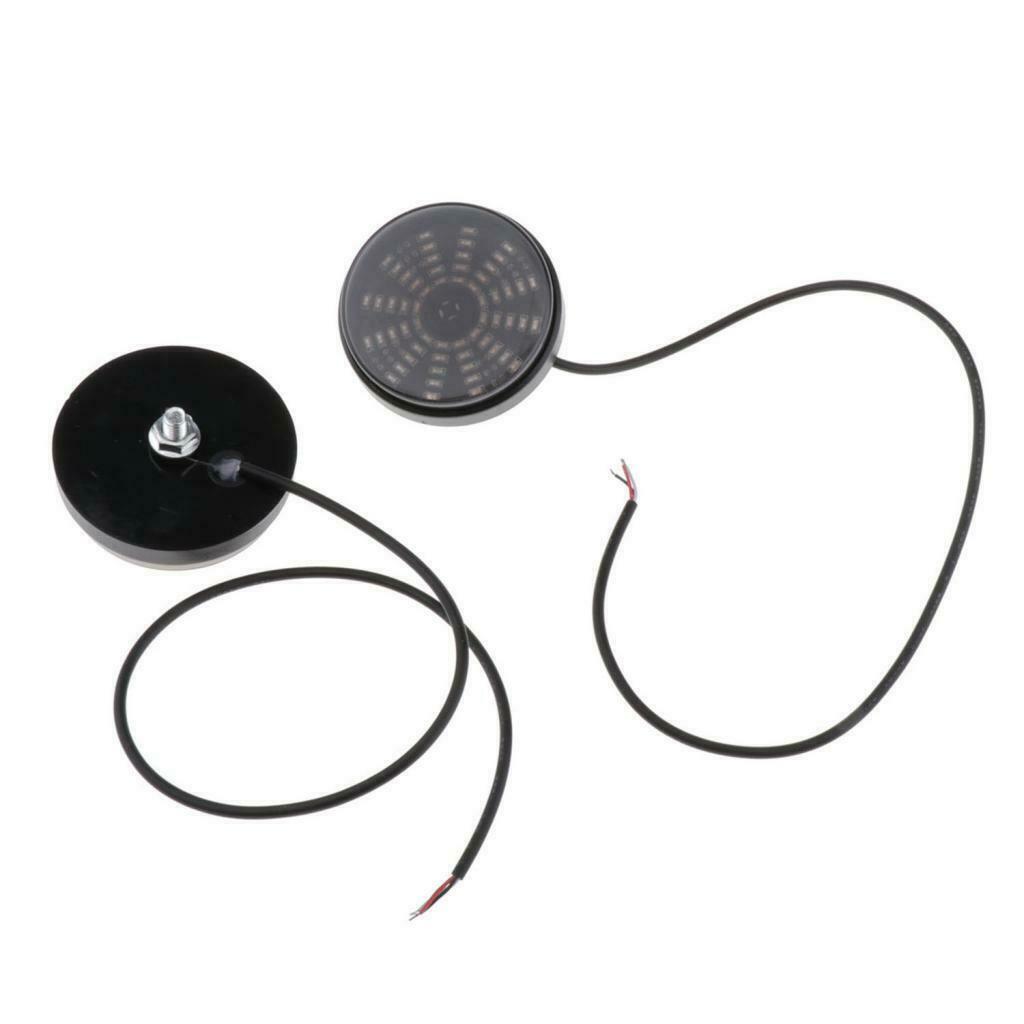 LED Round Reflector Tail Brake Stop Marker Light RV ATV Motorcycle Blue