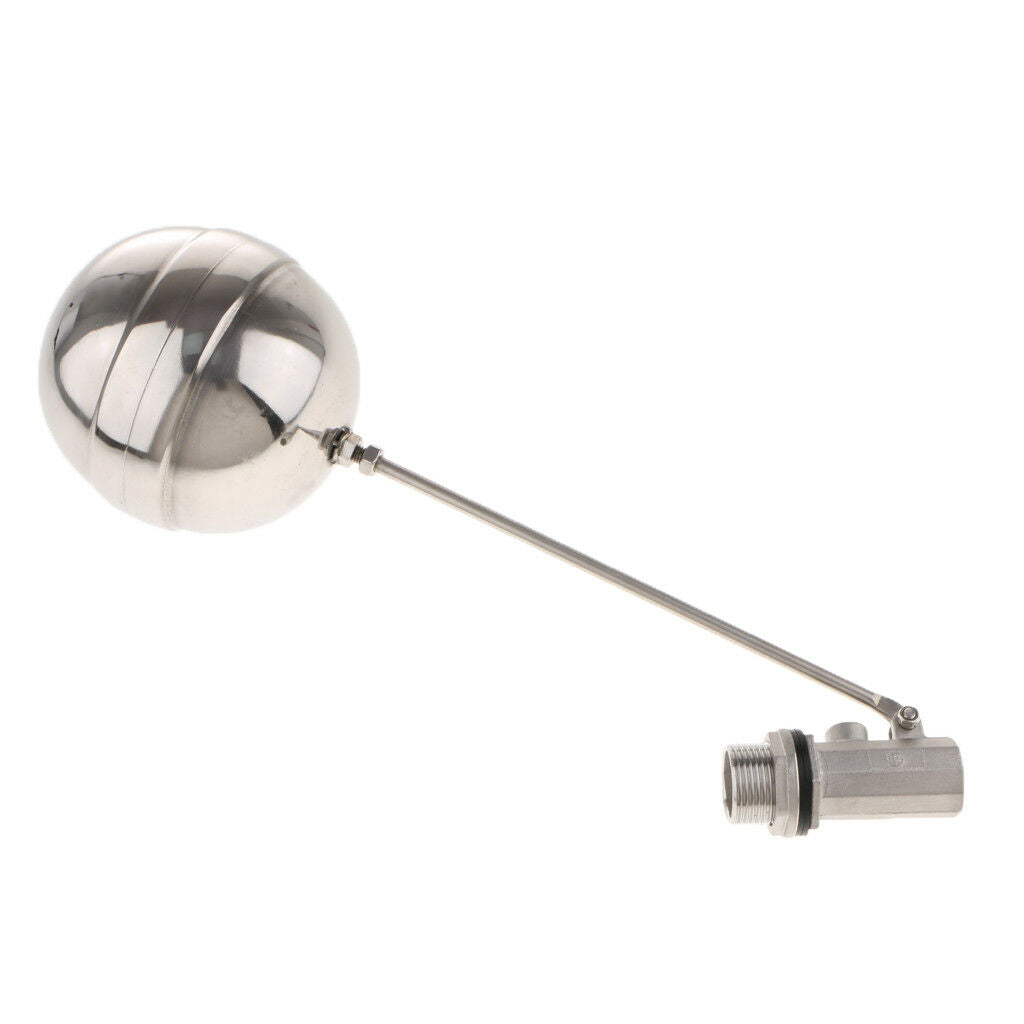 Stainless Steel Float Ball Water Tank Aquarium Float Valve/Ball-cock 1/2"