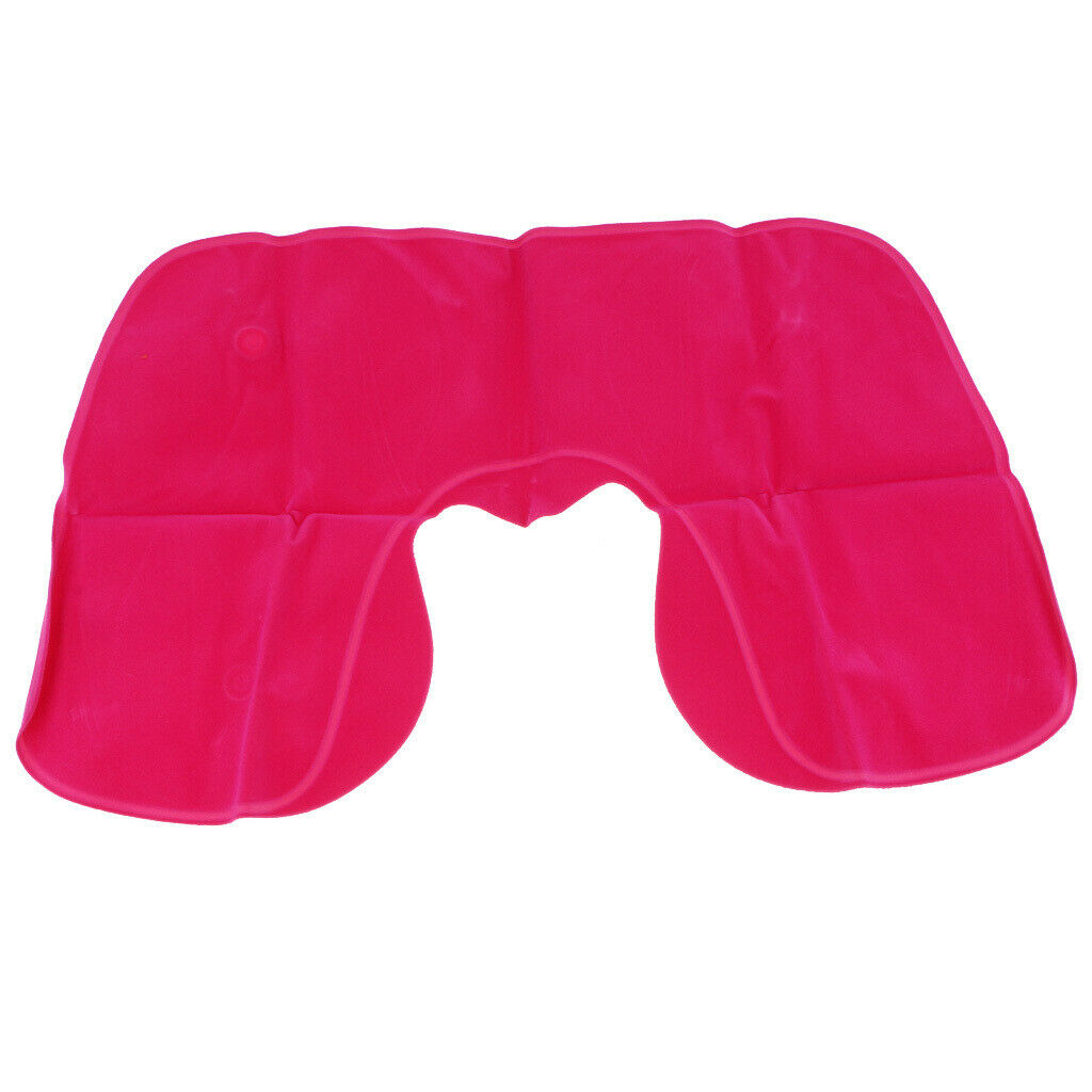 4X Portable Inflatable Travel Pillow Neck Head Rest Air Cushion With Eye