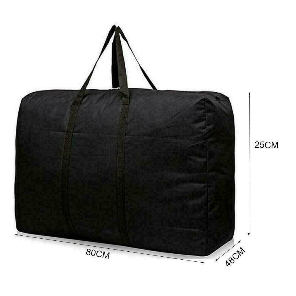 Home Extra Large Storage Bag Waterproof For Outdoor Y1S1 Cushion Black W6Q1