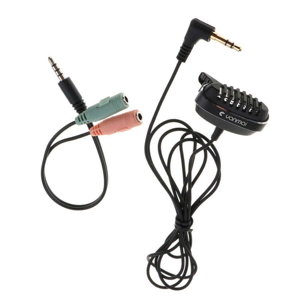 Lavalier Lapel Microphone Omnidirectional Dual Condenser Vedio Recording Mic