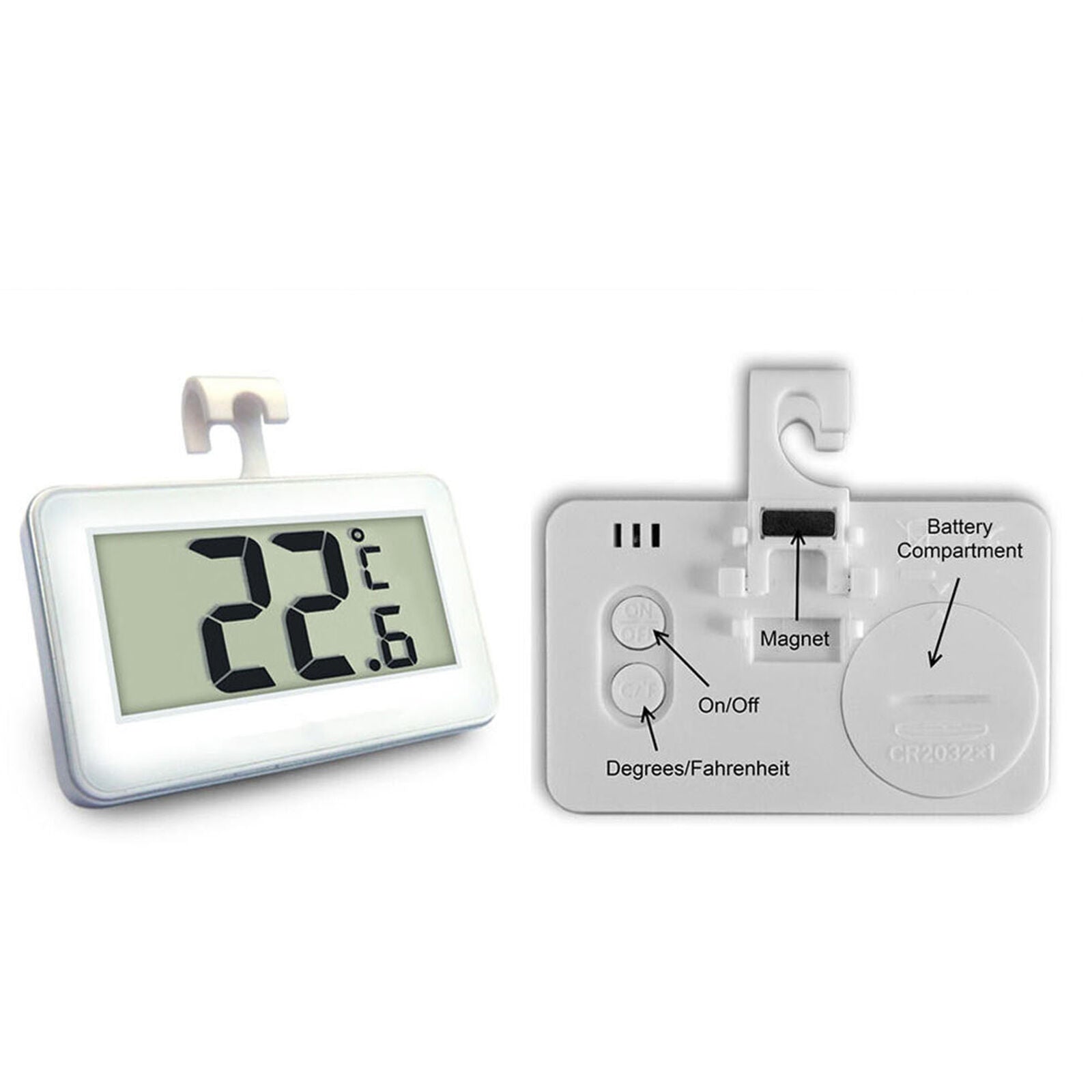 Waterproof Digital Hanging Freezer Fridge Thermometer LCD Temperature Monitor