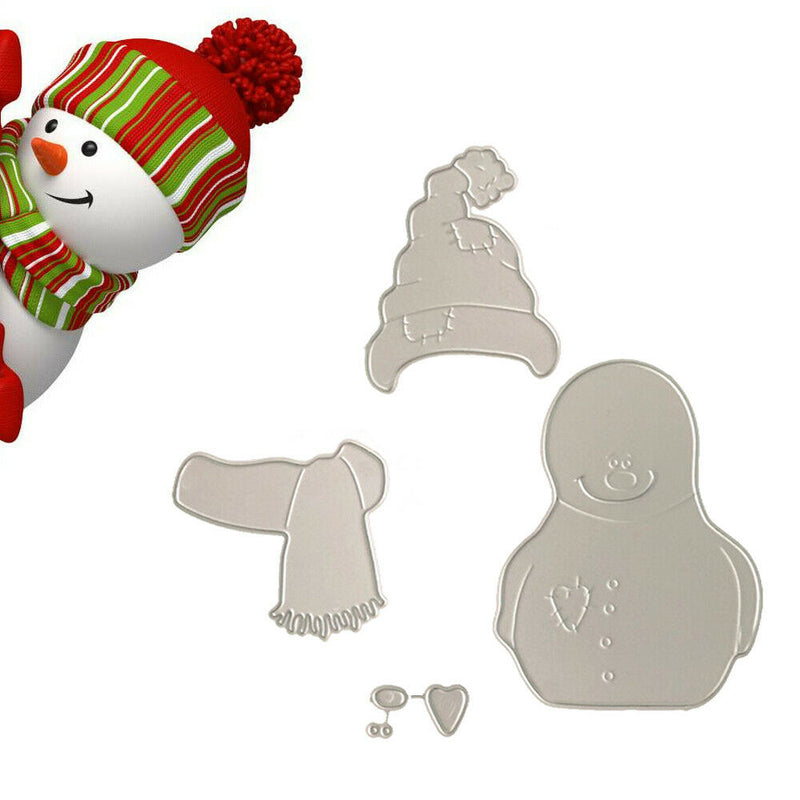 Christmas Snowman Metal Cutting Die Stencils Scrapbooking Embossing Card DIY