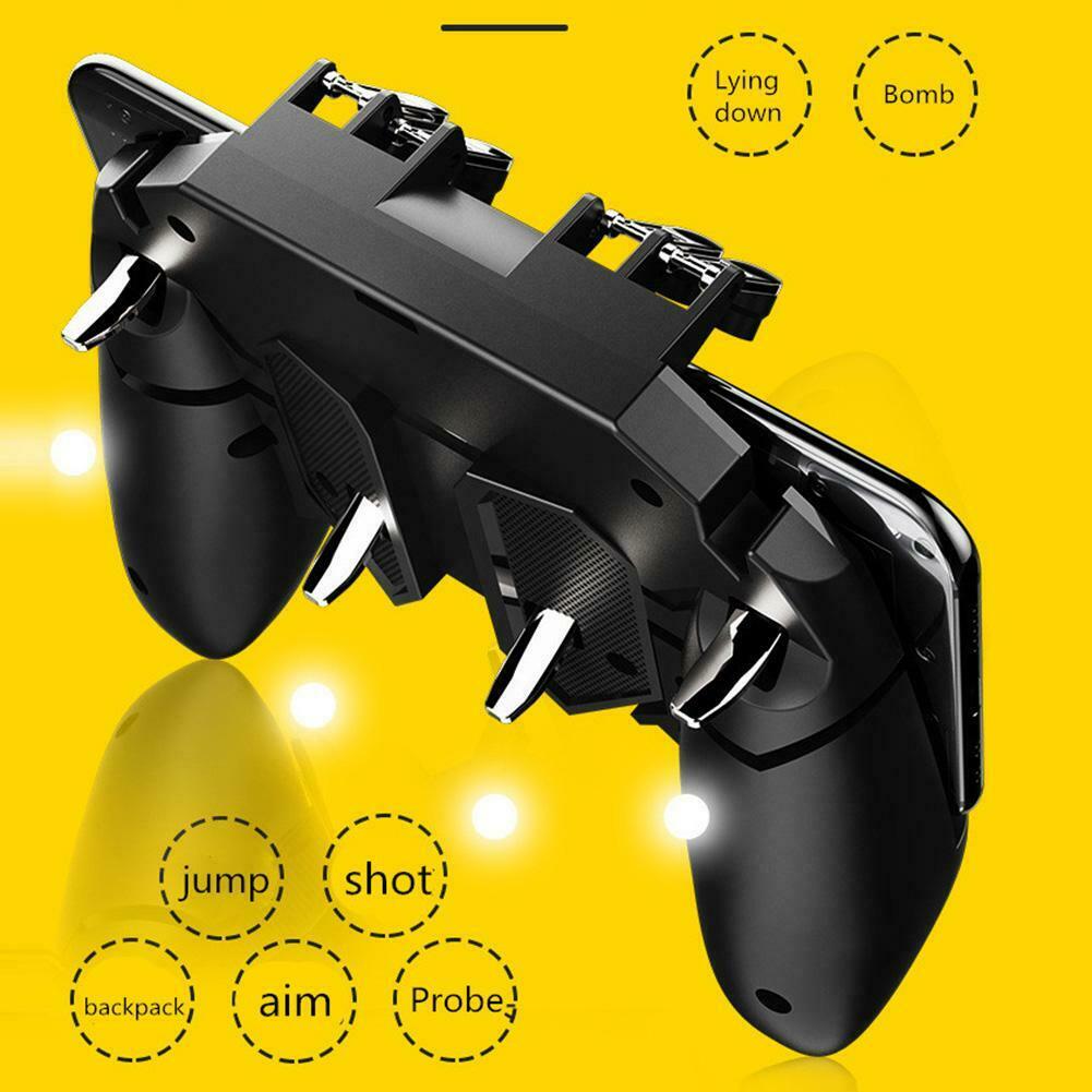 AK66 Six Finger All-in-One Mobile Game Controller Fire Key Button for PUBG @