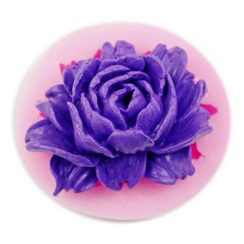 Cake Mould Silicone Big Rose Flower Chocolate Sugarcraft Fondant Mold Decoration