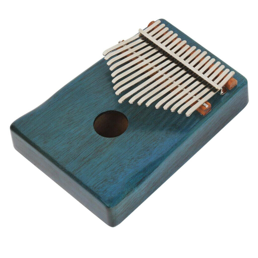 Portable Solid Mahogany 17 Key Kalimba Mbira with Bag African Musical Instrument