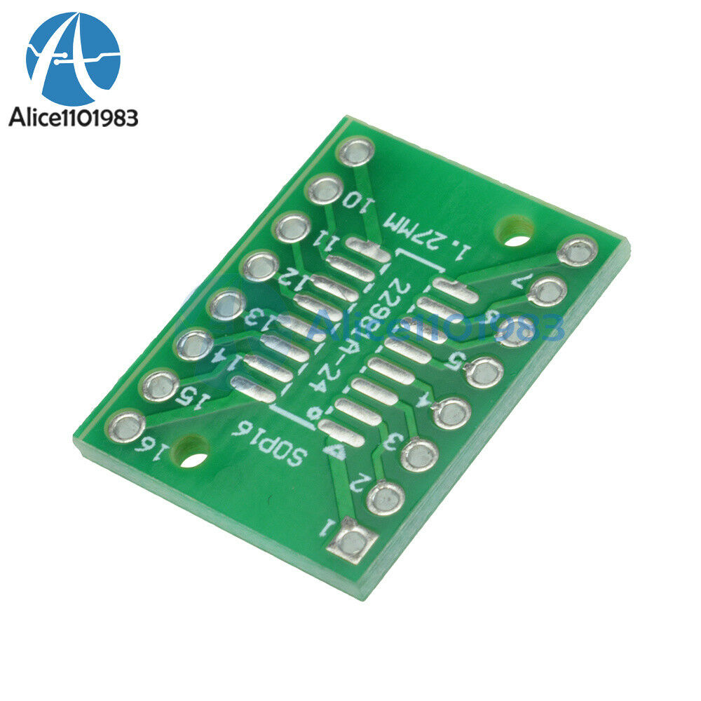 5PCS SOP16 SSOP16 TSSOP16 To DIP16 0.65/1.27mm IC Adapter PCB Board