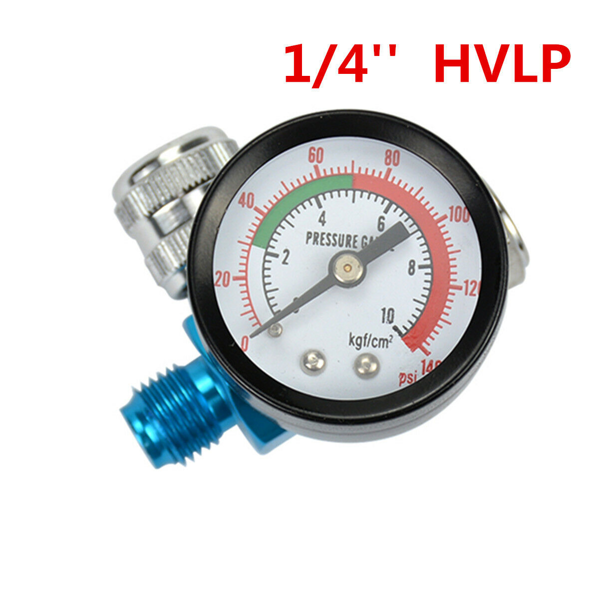 Digital Spray Paint Gun Regulator Air Pressure Gauge 1/4inch HVLP Compressor kit