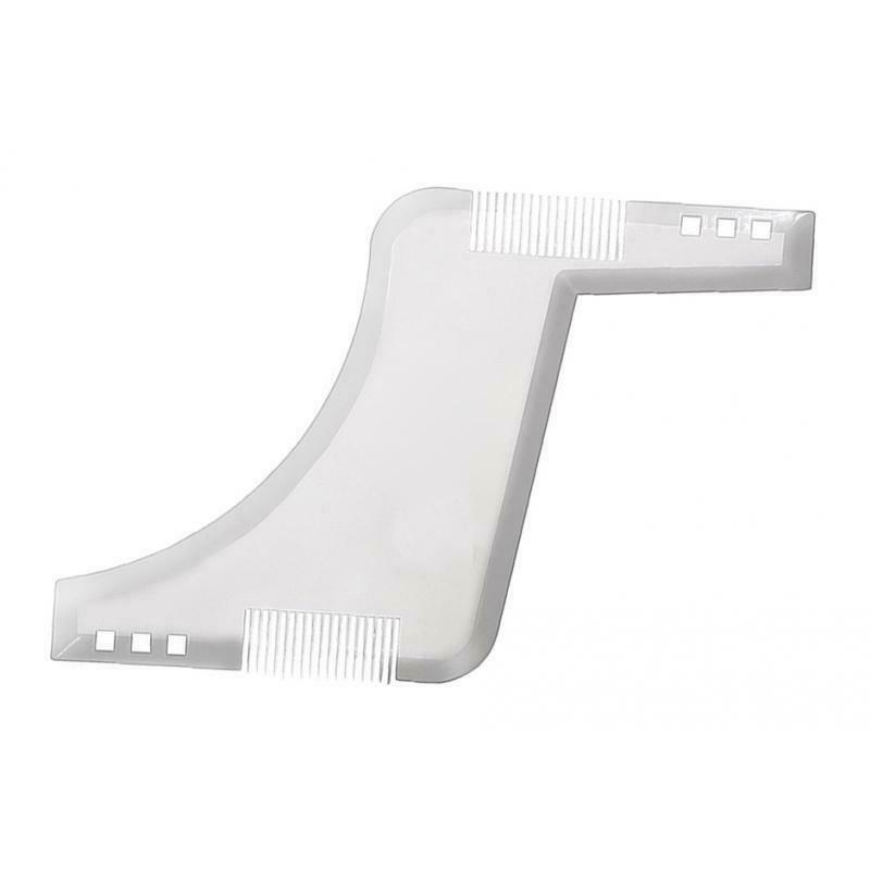 Beard Tool Shaper Beard Comb Facial Hair Care for Salon Barber Clear