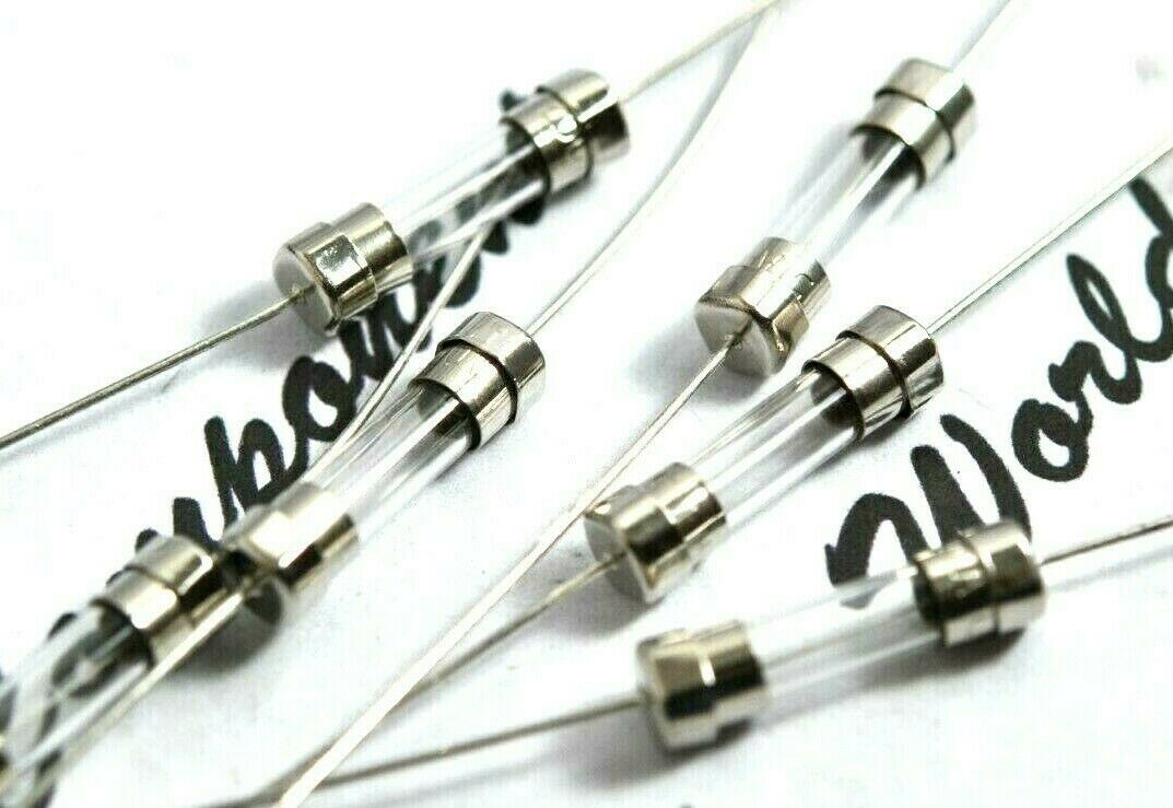 10pcs - Littelfuse T 5A 250V 5x20mm Pigtail Slow Blow Glass Fuse - 218 series