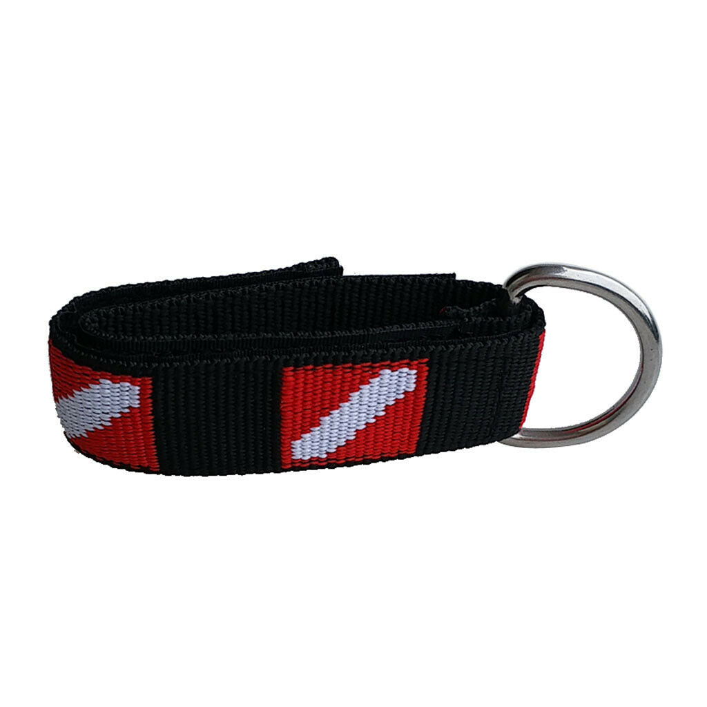 Diving Wrist Strap Adjustable Scuba Lanyard Hanging Rope D-Ring Accessories