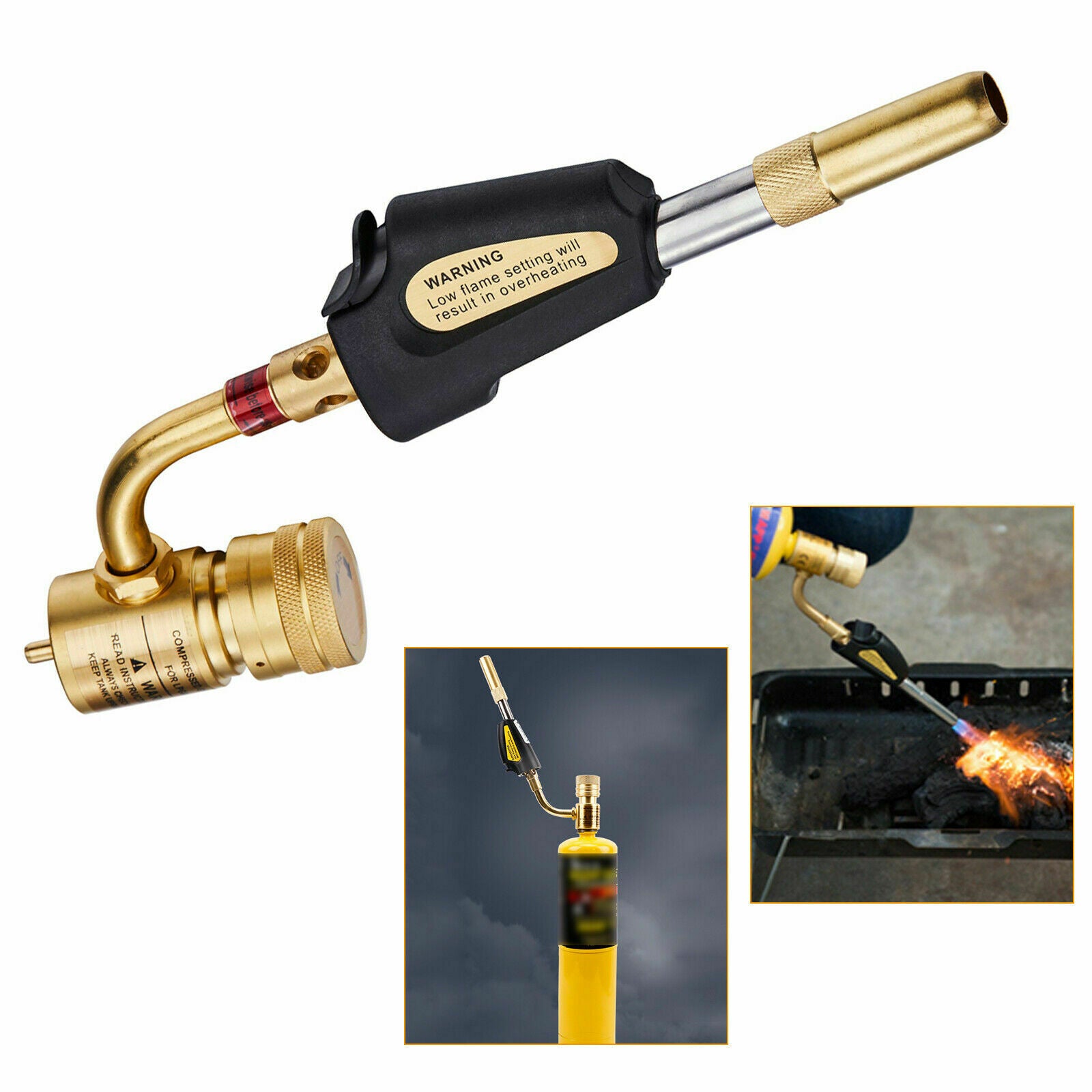 Gas Self Ignition Turbine Torch Brazing Solder Propane Welding Industrial Torch