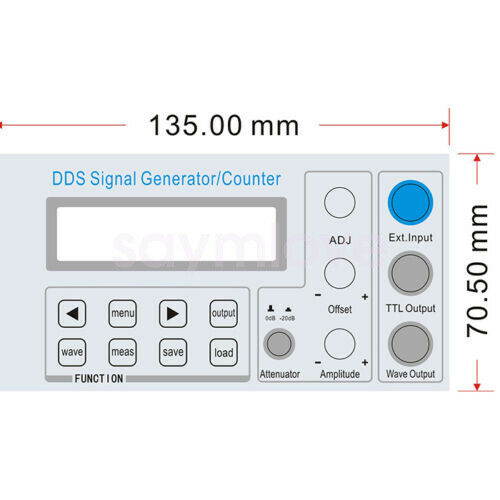 2MHz DDS Function Signal Generator Frequency Counter Square Wave Sweep BNC TTL